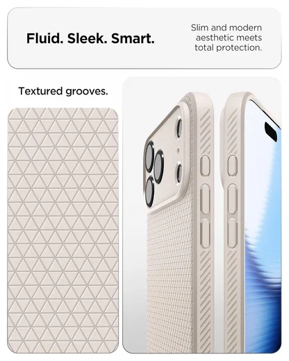 Spigen Liquid Air Apple iPhone 17 Pro Max Hoesje Back Cover Titanium afbeelding 5
