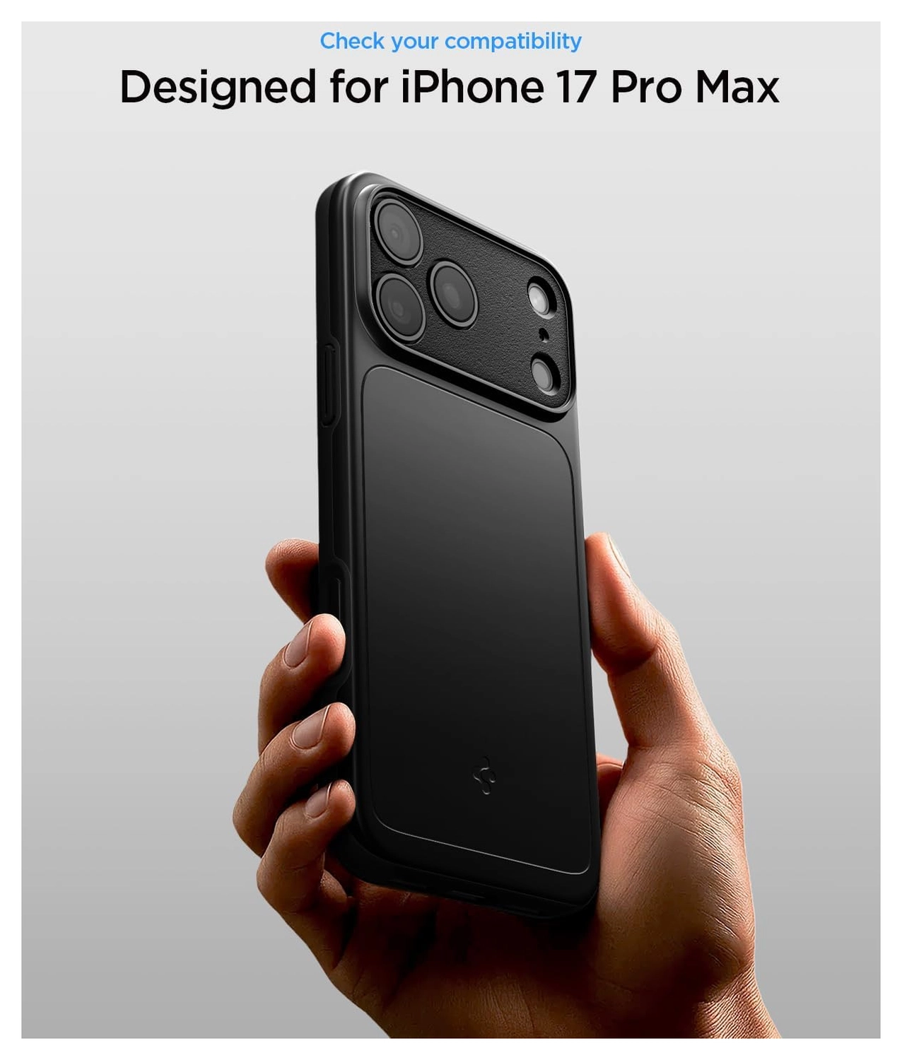 Spigen Thin Fit MagFit iPhone 17 Pro Max Hoesje MagSafe Zwart afbeelding 2