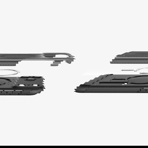 Spigen Slim Armor MagFit Apple iPhone 17 Pro Hoesje MagSafe Frost Zwart afbeelding 5