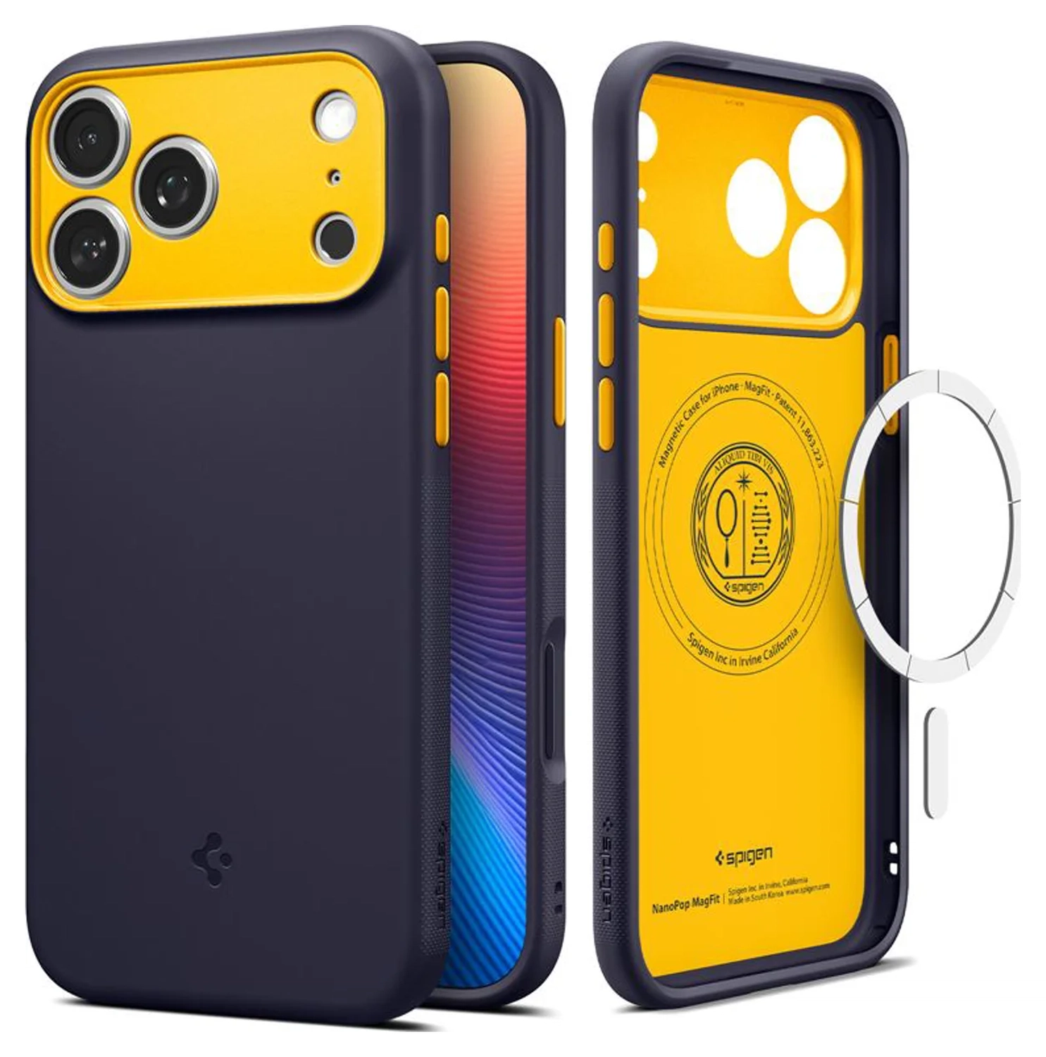 Spigen Nano Pop MagFit iPhone 17 Pro Max Hoesje MagSafe Back Cover Blauw afbeelding 1