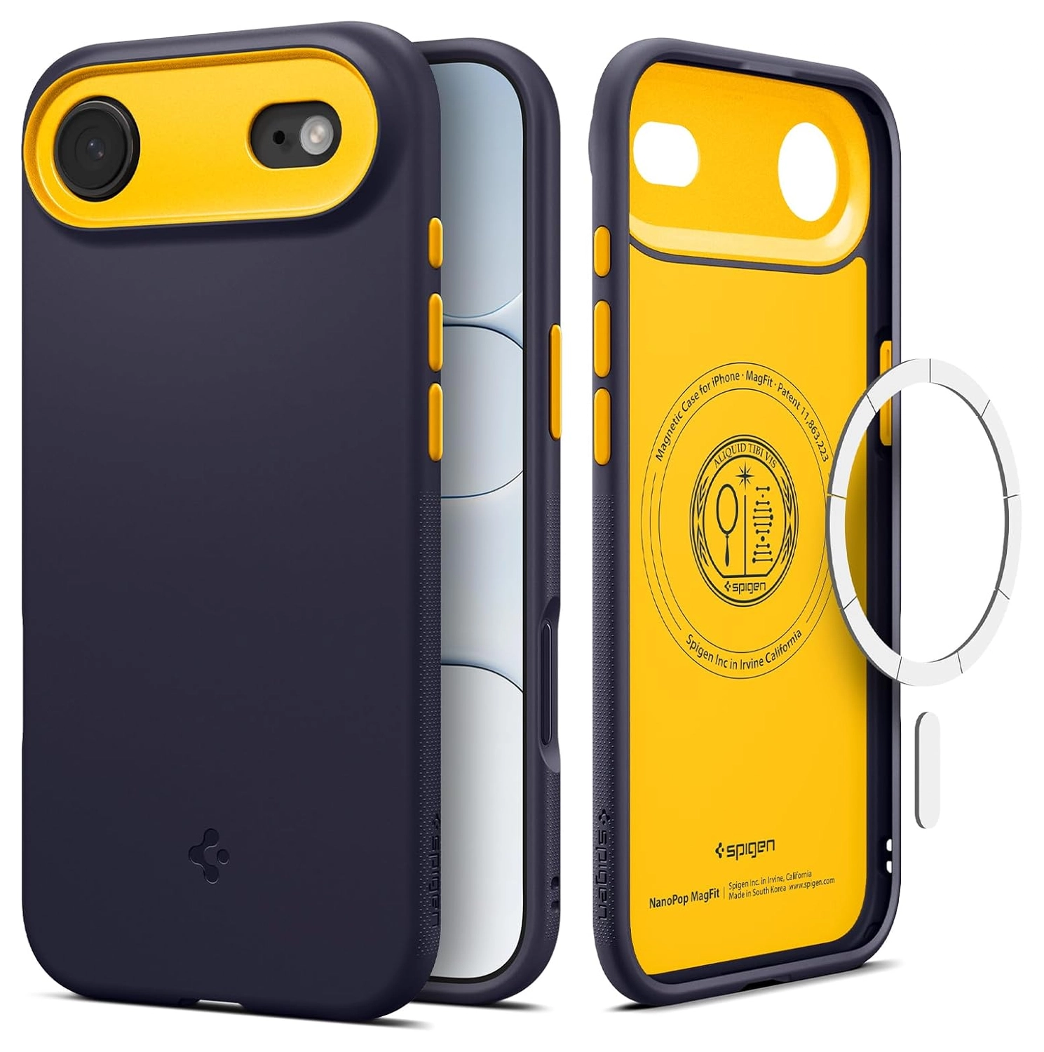 Spigen Nano Pop MagFit iPhone Air Hoesje MagSafe Back Cover Blauw afbeelding 1
