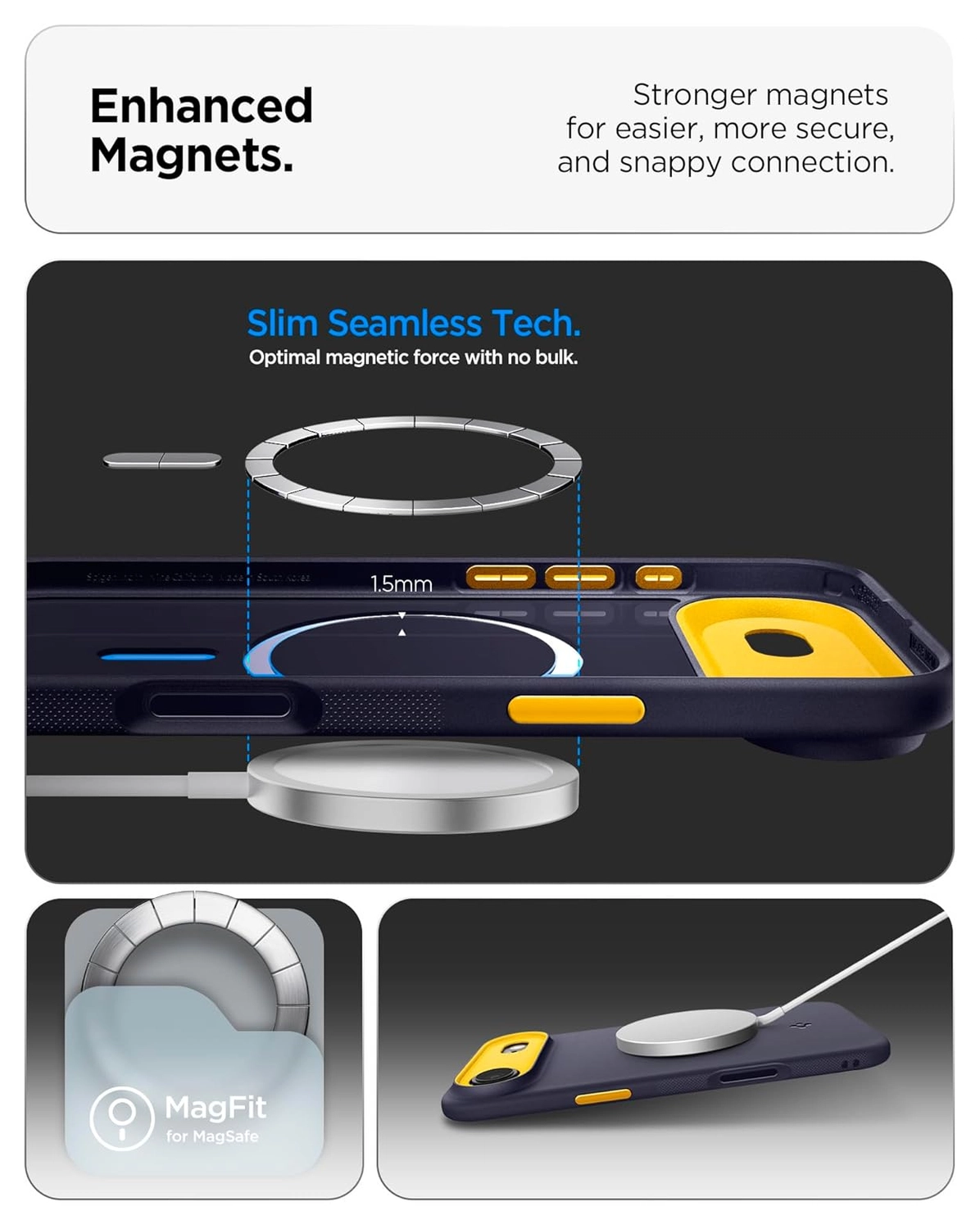 Spigen Nano Pop MagFit iPhone Air Hoesje MagSafe Back Cover Blauw afbeelding 5