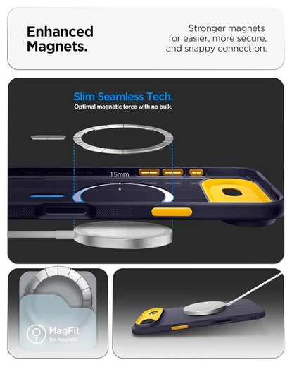 Spigen Nano Pop MagFit iPhone Air Hoesje MagSafe Back Cover Blauw afbeelding 5