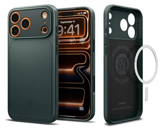 Spigen Thin Fit MagFit iPhone 17 Pro Max Hoesje MagSafe Groen afbeelding 1