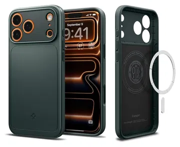 Spigen Thin Fit MagFit iPhone 17 Pro Max Hoesje MagSafe Groen