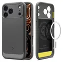 Spigen Rugged Armor MagFit Apple iPhone 17 Pro Max Hoesje MagSafe Grijs