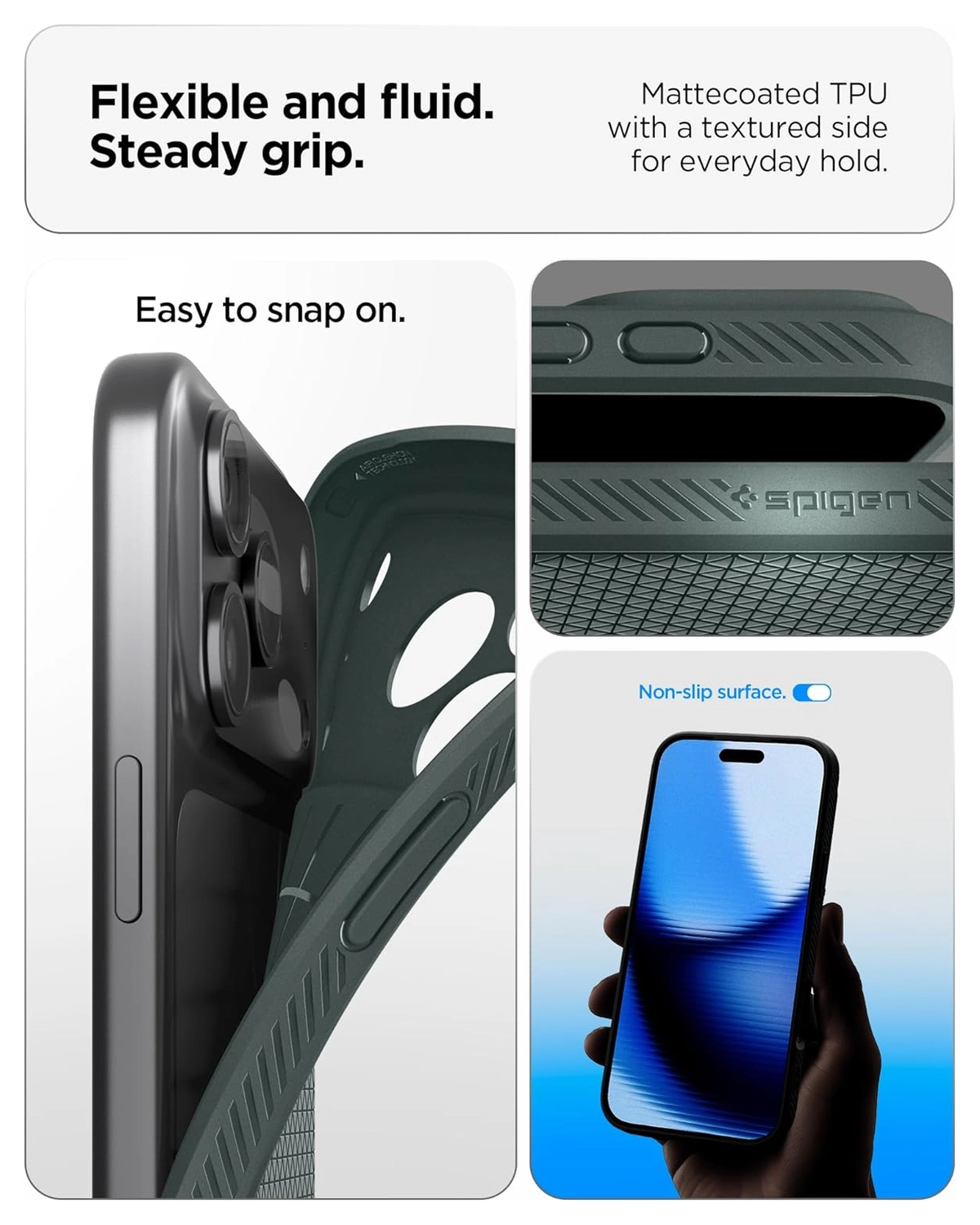 Spigen Liquid Air Apple iPhone 17 Pro Max Hoesje Back Cover Groen afbeelding 4