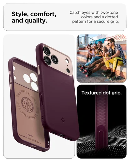 Spigen Nano Pop MagFit iPhone 17 Pro Max Hoesje MagSafe Back Cover Rood afbeelding 4