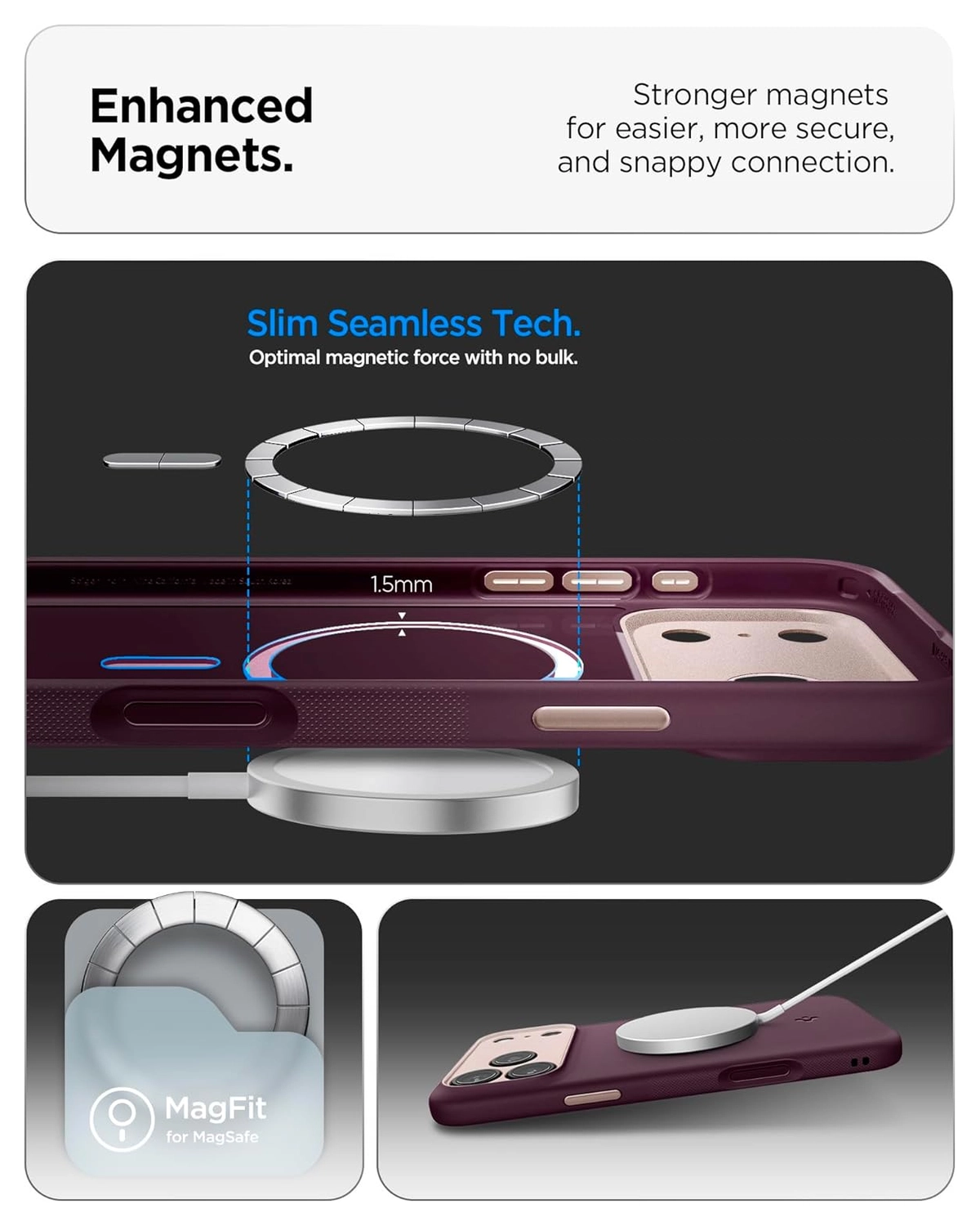 Spigen Nano Pop MagFit iPhone 17 Pro Max Hoesje MagSafe Back Cover Rood afbeelding 7