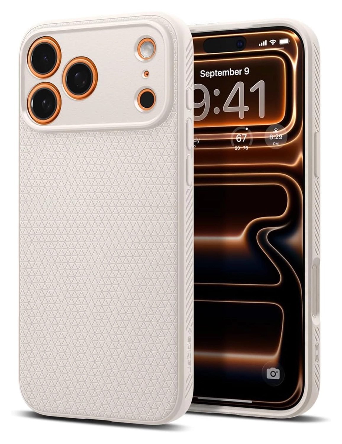 Spigen Liquid Air Apple iPhone 17 Pro Hoesje Back Cover Titanium afbeelding 1