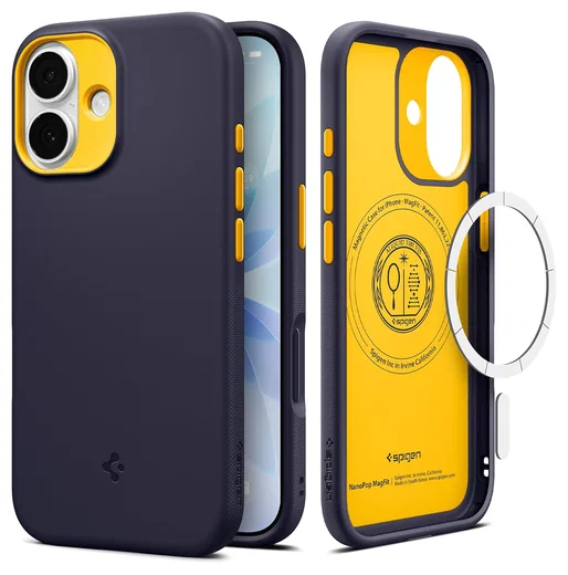Spigen Nano Pop MagFit iPhone 17 Hoesje MagSafe Back Cover Navy afbeelding 1