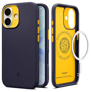 Spigen Nano Pop MagFit iPhone 17 Hoesje MagSafe Back Cover Navy