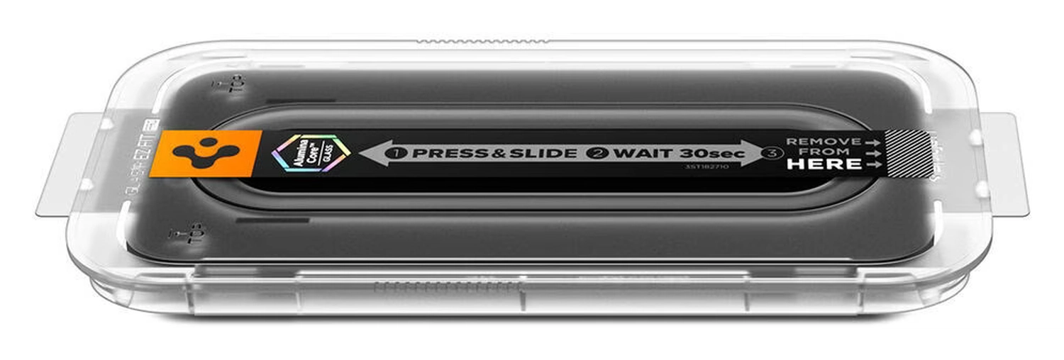 Spigen GLAS.tR EZ Fit iPhone 17 Pro Screen Protector 1-Pack afbeelding 5