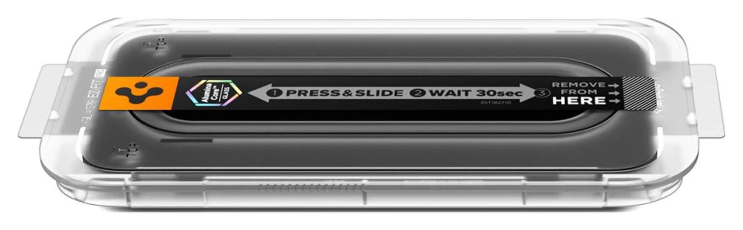 Spigen EZ Fit GLAS.tR Apple iPhone 17 Pro Max Privacy Glass 1-Pack afbeelding 4
