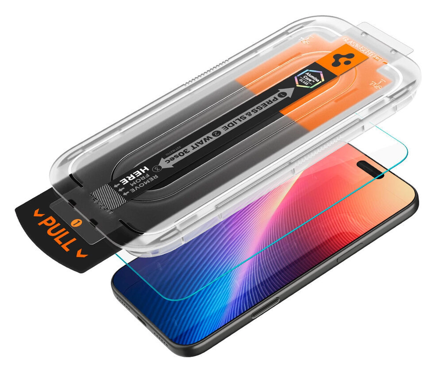 Spigen GLAS.tR EZ Fit iPhone 17 Pro Max Screen Protector 1-Pack afbeelding 5