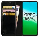 Rosso Element Oppo A5 (2025) Hoesje Book Case Wallet Zwart