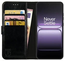 Rosso Element OnePlus Nord 5 Hoesje Book Case Wallet Zwart afbeelding