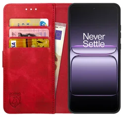 Rosso Element OnePlus Nord 5 Hoesje Book Case Wallet Rood afbeelding