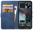 Rosso Element Nothing Phone (3) Hoesje Book Case Wallet Blauw