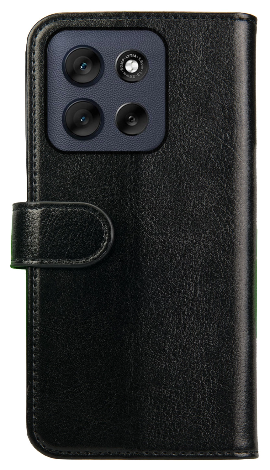 Rosso Element Motorola Moto G86 Hoesje Book Case Wallet Zwart afbeelding 2