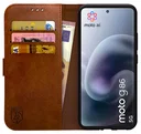Rosso Element Motorola Moto G86 Hoesje Book Case Wallet Bruin