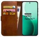 Rosso Element Oppo Reno 14 Hoesje Book Case Wallet Bruin