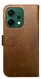 Rosso Element Oppo Reno 14 Hoesje Book Case Wallet Bruin afbeelding 2