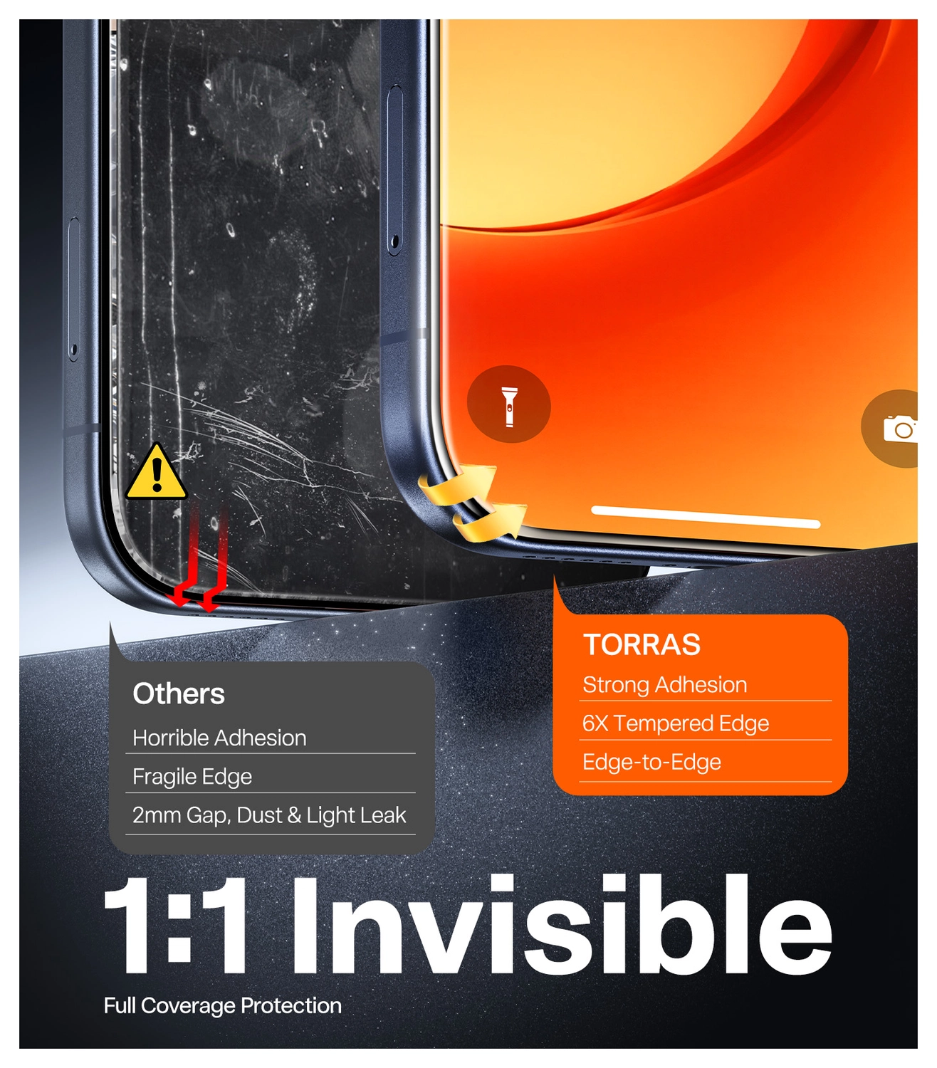 TORRAS Install Master Apple iPhone 17 Pro Max Screen Protector Installatietray afbeelding 5