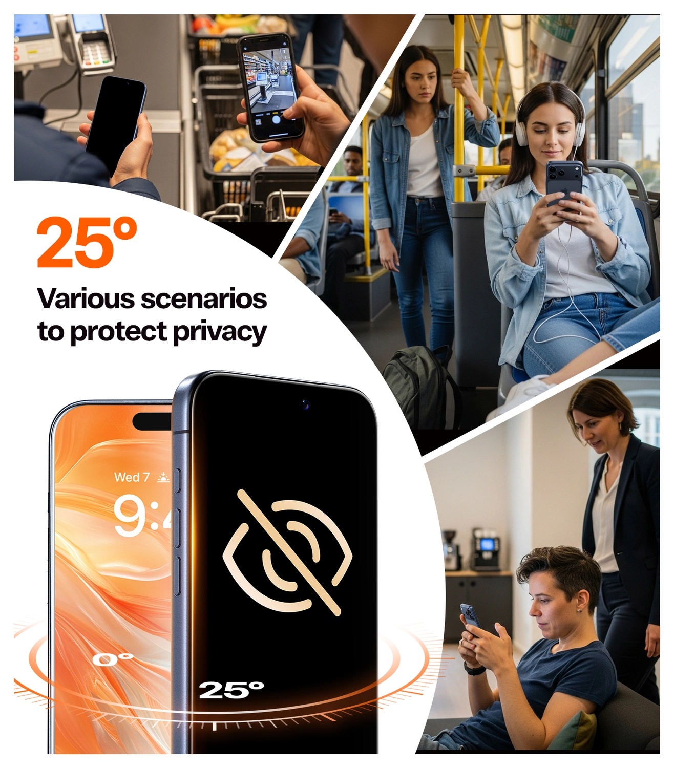 TORRAS Install Master Apple iPhone 17 Privacy Glass Screen Protector afbeelding 2