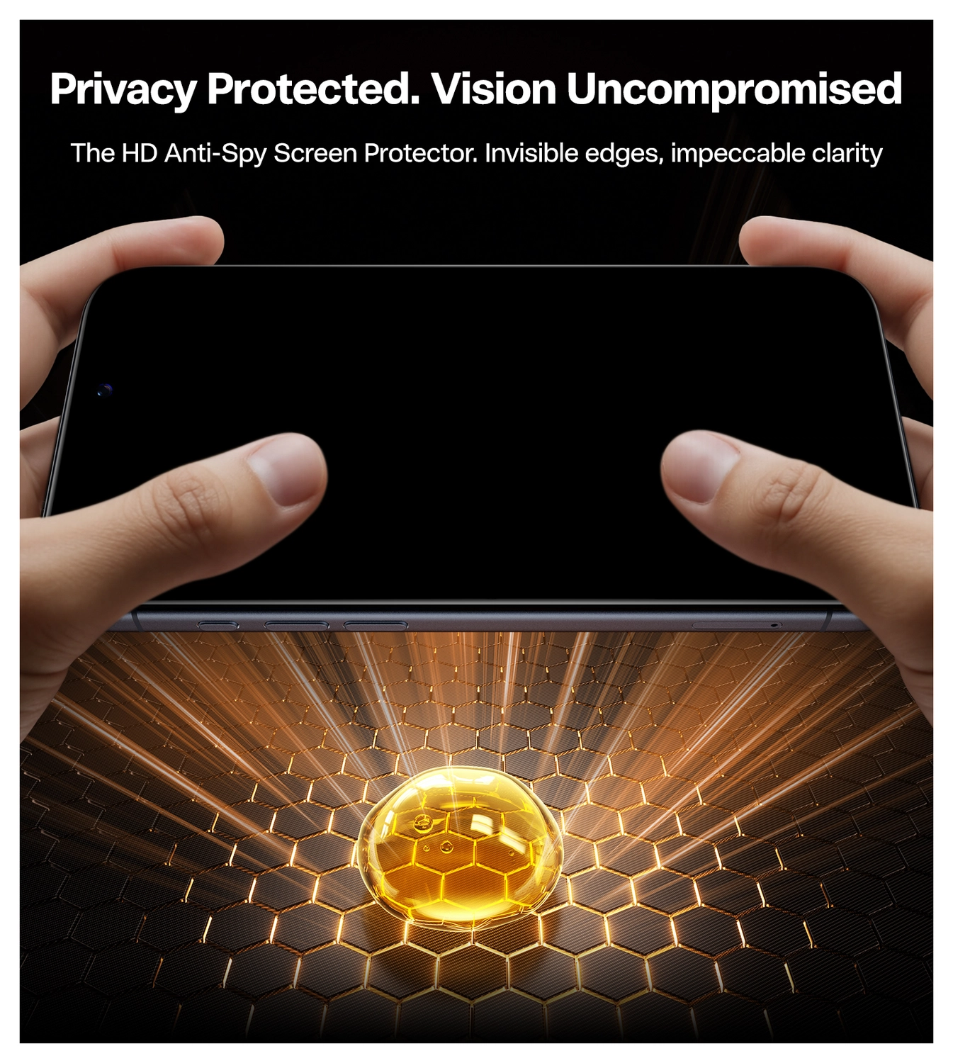 TORRAS Install Master iPhone 17 Pro Privacy Glass Screen Protector afbeelding 5