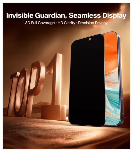 TORRAS Install Master iPhone 17 Pro Privacy Glass Screen Protector afbeelding 8