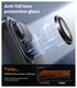 TORRAS LensGuard iPhone 17 Camera Protector Tempered Glass Zwart afbeelding 3