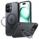 TORRAS Ostand Spin Apple iPhone 17 Hoesje 360° MagSafe Stand Zwart afbeelding 1