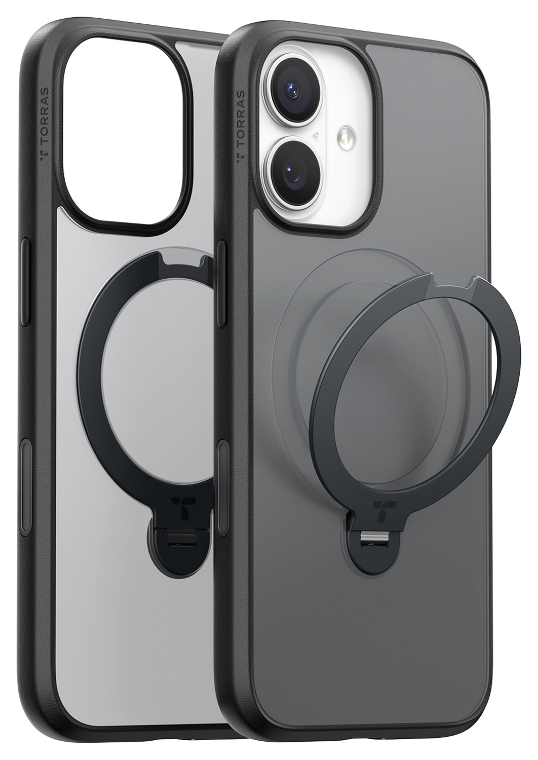 TORRAS Ostand Spin Apple iPhone 17 Hoesje 360° MagSafe Stand Zwart afbeelding 7