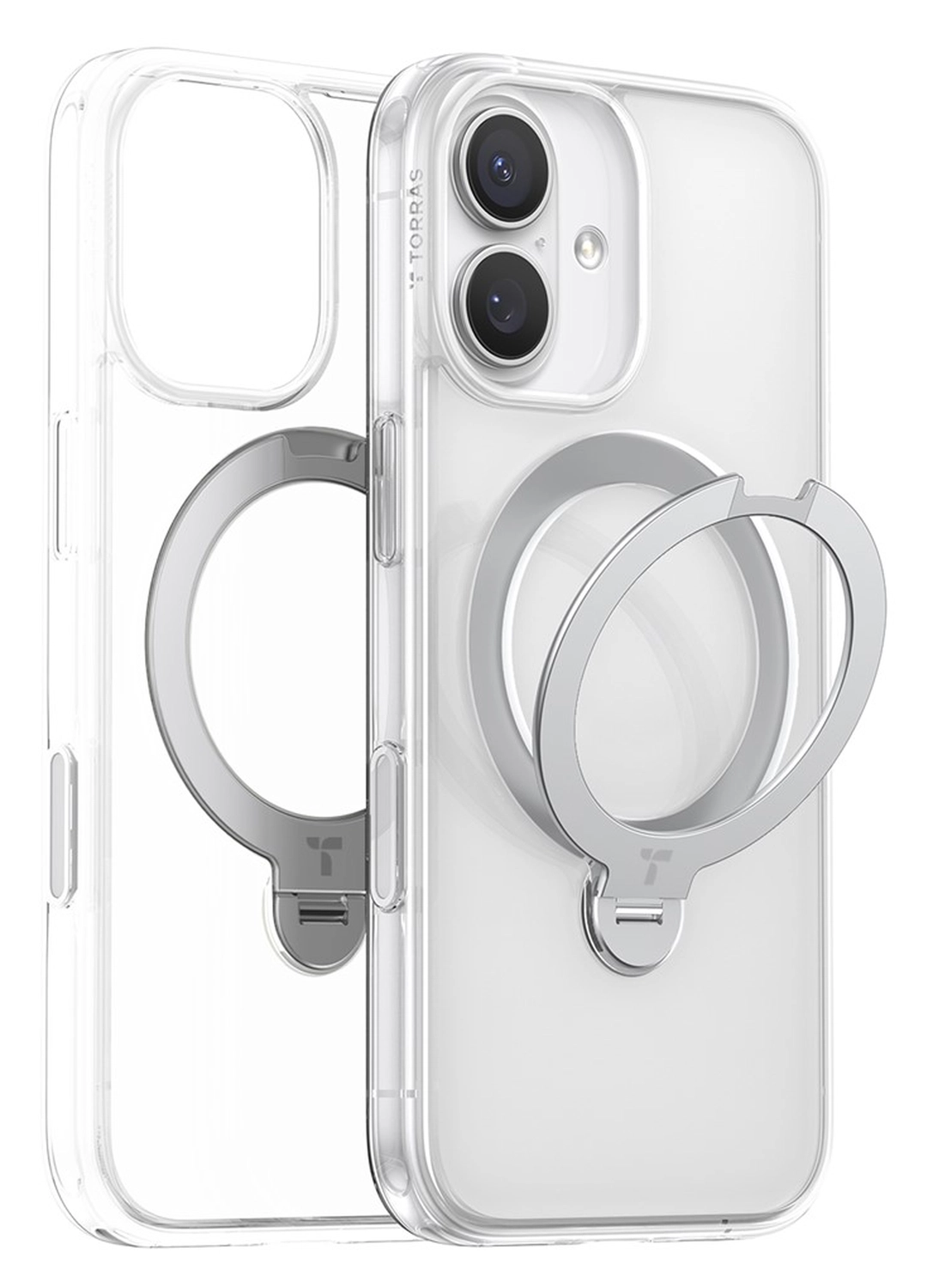 TORRAS Ostand Spin Apple iPhone 17 Hoesje 360° MagSafe Stand Transparant afbeelding 8