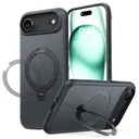 TORRAS Ostand Spin Apple iPhone Air Hoesje 360° MagSafe Stand Zwart