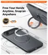 TORRAS Ostand Spin Apple iPhone Air Hoesje 360° MagSafe Stand Zwart afbeelding 4