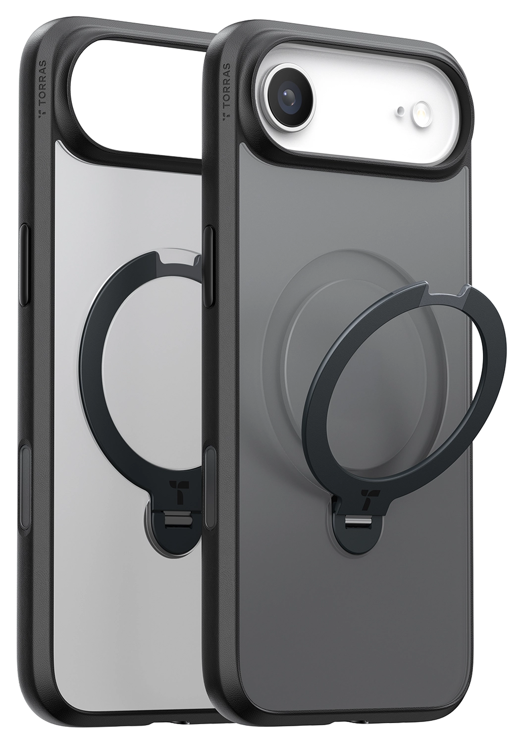 TORRAS Ostand Spin Apple iPhone Air Hoesje 360° MagSafe Stand Zwart afbeelding 7
