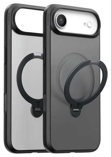 TORRAS Ostand Spin Apple iPhone Air Hoesje 360° MagSafe Stand Zwart afbeelding 7