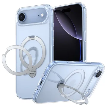 TORRAS Ostand Spin Apple iPhone Air Hoesje 360° MagSafe Stand Transparant