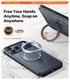 TORRAS Ostand Spin Apple iPhone 17 Pro Hoesje 360° MagSafe Stand Zwart afbeelding 5