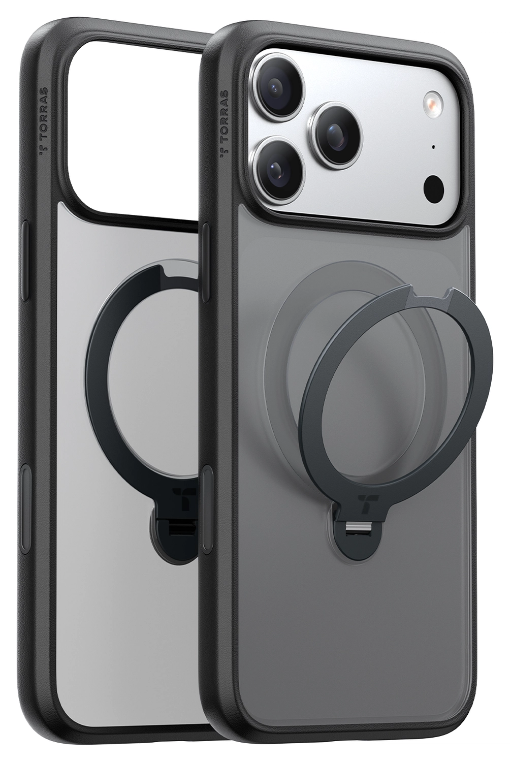TORRAS Ostand Spin Apple iPhone 17 Pro Hoesje 360° MagSafe Stand Zwart afbeelding 8