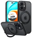 TORRAS Ostand Pro Apple iPhone 17 Hoesje 360° MagSafe Stand Zwart
