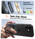 TORRAS Ostand Pro Apple iPhone 17 Hoesje 360° MagSafe Stand Zwart afbeelding 3