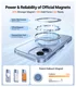 TORRAS Ostand Pro Apple iPhone 17 Hoesje 360° MagSafe Stand Transparant afbeelding 6