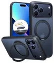 TORRAS Ostand Pro Apple iPhone 17 Pro Hoesje 360° MagSafe Stand Zwart