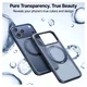 TORRAS Ostand Pro Apple iPhone 17 Pro Max Hoesje 360° MagSafe Stand Zwart afbeelding 6