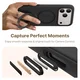 TORRAS Q Pro Silicone iPhone 17 Pro Hoesje MagSafe 360° Kickstand Zwart afbeelding 5
