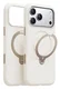 TORRAS Q Pro Silicone iPhone 17 Pro Hoesje MagSafe 360° Kickstand Wit afbeelding 7