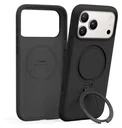 TORRAS Q Pro Silicone iPhone 17 Pro Max Hoesje MagSafe 360° Kickstand Zwart